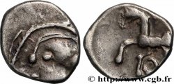 ÉDUENS (BIBRACTE, région du Mont-Beuvray) Denier à la tête casquée