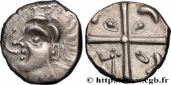 GALLIA - SOUTH WESTERN GAUL - VOLCÆ TECTOSAGES (Area of Toulouse) Drachme “à la tête cubiste”, Série précoce aux dauphins