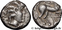 GALLIA - GALLIA DELLO SETTENTRIONALE - ÆDUI (BIBRACTE, Regione dello Mont-Beuvray) Denier à la lyre