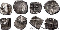 LOTS Lot de 4 drachmes à la croix lot