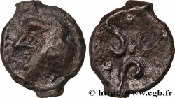 SUESSIONS, Incertaines Potin aux trois volutes, “type de Pommiers” à la tête chauve