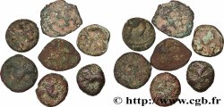 ÉBURONS (Belgique actuelle) Lot de 7 bronzes au swastika, AVAVCIA