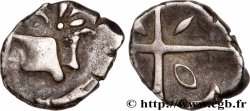 GALLIA - SOUTH WESTERN GAUL - VOLCÆ TECTOSAGES (Area of Toulouse) Drachme “à la tête cubiste”, S. 6, à la boucle d’oreille