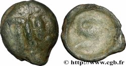 GALLIEN - NORDGALLIEN - ÆDUI (BIBRACTE, Region die Mont-Beuvray) Potin à l’hippocampe, tête casquée