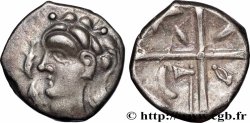 VOLQUES TECTOSAGES (région de Toulouse) Drachme de style hybride entre “cubiste et romanisé”, S. 55