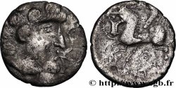 LÉMOVICES (Région de Limoges) Drachme au carnyx, tête à droite