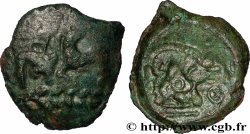 GALLIA - AULERCI EBUROVICES (Area of Évreux) Bronze aux animaux affrontés XF/AU