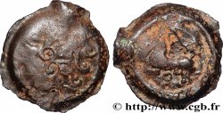 GALLIA - BITURIGES CUBI (Area of Bourges) Bronze au cheval et aux trois annelets