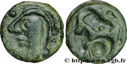GALLIEN - SENONES (Region die Sens) Potin à la tête casquée et à l’annelet