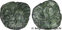 BELLOVAQUES (Région de Beauvais) Bronze au coq à tête humaine