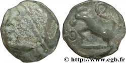 GALLIEN - BELGICA - SEQUANI (Region die Besançon) Potin à la grosse tête, au bandeau lisse