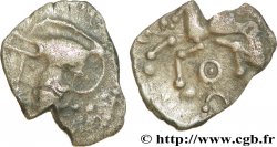 ÉDUENS (BIBRACTE, région du Mont-Beuvray) Denier à la tête casquée