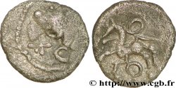 ÉDUENS (BIBRACTE, région du Mont-Beuvray) Denier à la tête casquée TB/TTB