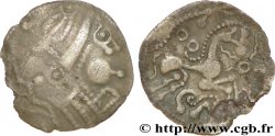 AMBIENS (Région d&nbsp;Amiens) Denier d&nbsp;argent scyphate dit “à l&nbsp;hippocampe”