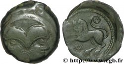 SUESSIONS (région de Soissons) Bronze à la tête janiforme barbue, classe I