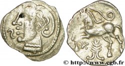 AMBIENS (Région d&nbsp;Amiens) Denier d&nbsp;argent imité des monnaies arvernes SUP/SPL