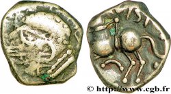GALLIA - SUDOESTE DE LA GALLIA - NITIOBROGES (Región de Agen) Denier CVBIO à la tête casquée