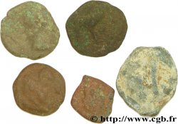 Gaule Lot de 4 bronzes et 1 potin variés