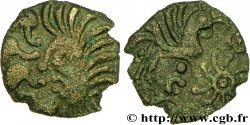 BELLOVAQUES (Région de Beauvais) Bronze au coq à tête humaine