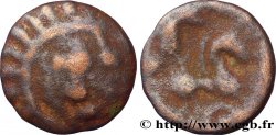 BAÏOCASSES (Région de Bayeux) Bronze scyphate au cheval et à la rouelle