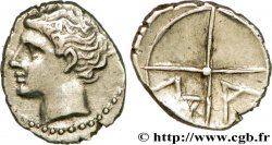 MASSALIA - MARSEILLES Obole MA, tête à gauche, longues mèches ondulées