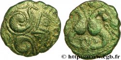 GALLIA BELGICA - AMBIANI (Región de Amiens) Bronze aux hippocampes adossés, BN 8526