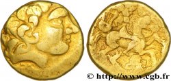 GALLIA - CARNUTES (Beauce area) Quart de statère d’or à la cavalière et à la lyre