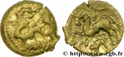 AULERQUES ÉBUROVICES / AMBIENS, Incertaines Bronze aux chevaux affrontés et au cheval