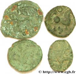 GALLIA BELGICA - BELLOVACI (Area of Beauvais) Lot de 4 bronzes au personnage courant