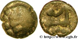RÈMES (Région de Reims) Quart de statère “aux segments de cercles” en électrum TB/TB+