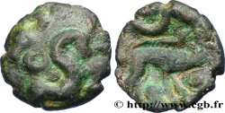 GALLIA BELGICA - AMBIANI (Región de Amiens) Bronze au cheval et au sanglier
