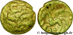 GALLIA BELGICA - AMBIANI (Región de Amiens) Bronze aux loups affrontés et au cheval