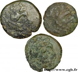 CELTES DU DANUBE - PANNONIE Lot de trois bronzes au cavalier