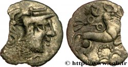 GALLIA - AULERCI CENOMANI (Area of Le Mans) Denier à la tête casquée à droite, fragmentaire