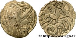 AMBIENS (Région d&nbsp;Amiens) Denier d&nbsp;argent scyphate dit “à l&nbsp;hippocampe”