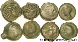 GAULE BELGIQUE - CELTIQUE Lot de 8 potins variés