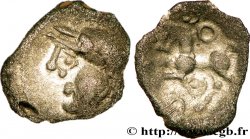 ÉDUENS (BIBRACTE, région du Mont-Beuvray) Denier à la tête casquée