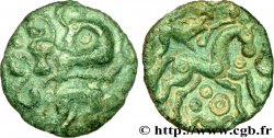 GALLIA BELGICA - AMBIANI (Región de Amiens) Bronze aux animaux affrontés