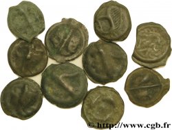 GAULE BELGIQUE - CELTIQUE Lot de 10 potins variés