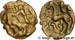 GALLIEN - BELGICA - AMBIANI (Region die Amiens) Bronze aux loups affrontés et au cheval