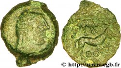 VÉLIOCASSES (Région du Vexin normand) Bronze SVTICOS au loup surmonté d’un sanglier