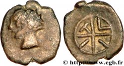 NERONKEN - NÉDÈNES (oppidum de Montlaurès) Hémi-obole TVII à la roue TB+/TTB+