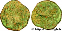 GALLIA - NEDENES (oppido de Montlaures) Unité ou bronze au taureau, tête stylisée