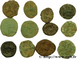 BELLOVAQUES (Région de Beauvais) Lot d’étude - 12 bronzes au personnage courant et assimilés