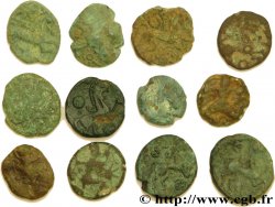 BELLOVAQUES (Région de Beauvais) Lot d’étude - 12 bronzes au personnage courant et assimilés lot