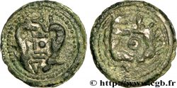 GALLIA BELGICA - SUESSIONES (Area of Soissons) Potin aux animaux affrontés, classe I XF