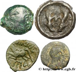 Gallia Lot de 3 bronzes et 1 potin