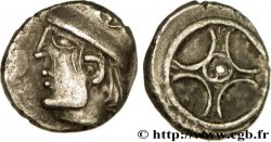 MASSALIA - MARSEILLES Litra à la tête casquée à gauche, revers à moyeu AU