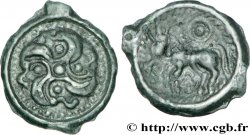 GALLIEN - BELGICA - SUESSIONES (Region die Soissons) Potin au swastika