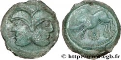 SUESSIONS (région de Soissons) Bronze à la tête janiforme barbue, classe I